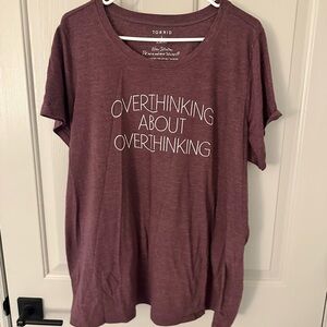 Torrid Overthinking Lightweight Tshirt